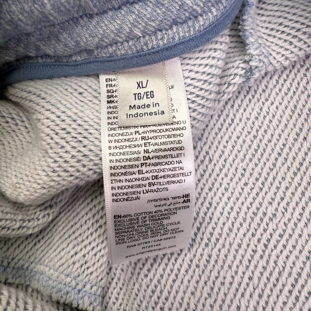 Original Penguin Mens Light Blue Marl Drawstring Waist 7" Sweat Shorts Size XL - Picture 8 of 13
